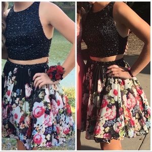 Two Piece Rachel Allen Homecoming Dress